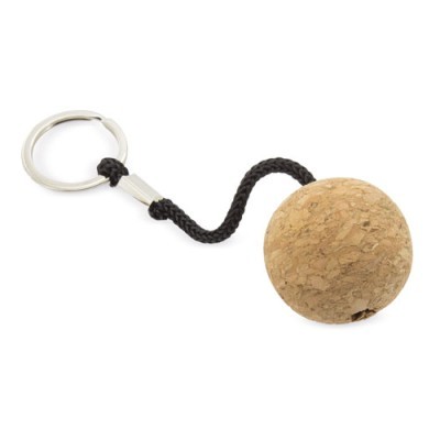 Llavero corcho con bola tridimensional publicitario